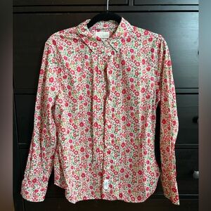 J. Crew Liberty Fabric Button Down, Size 10
